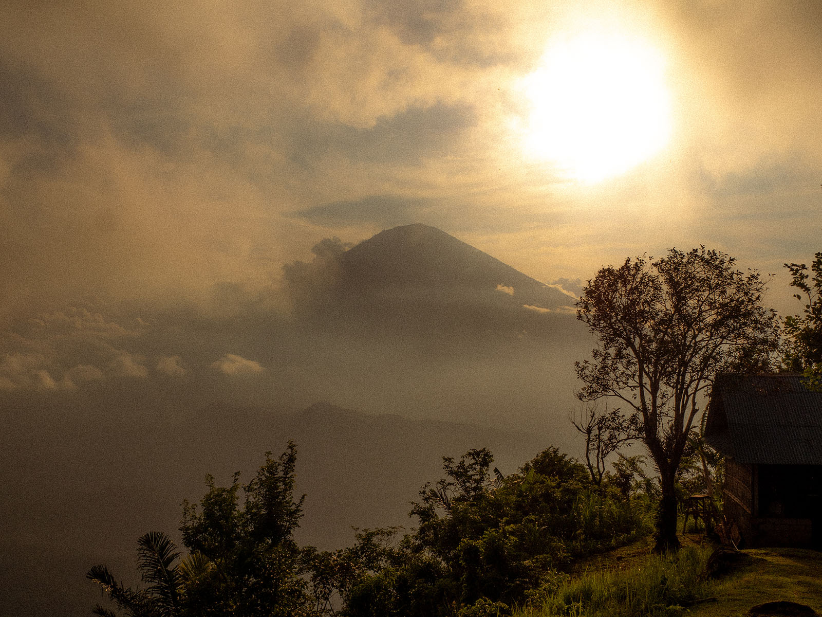 Mount Agung in Bali with scenic views ideal for hiking and trekking adventures